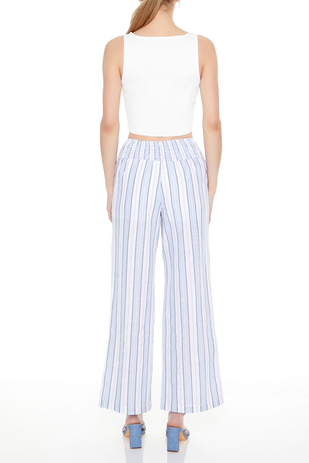 Striped Wide-Leg Pants-Feelings Star