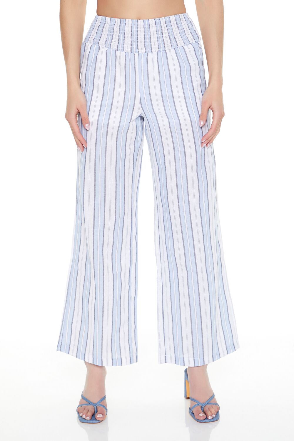 Striped Wide-Leg Pants-Feelings Star