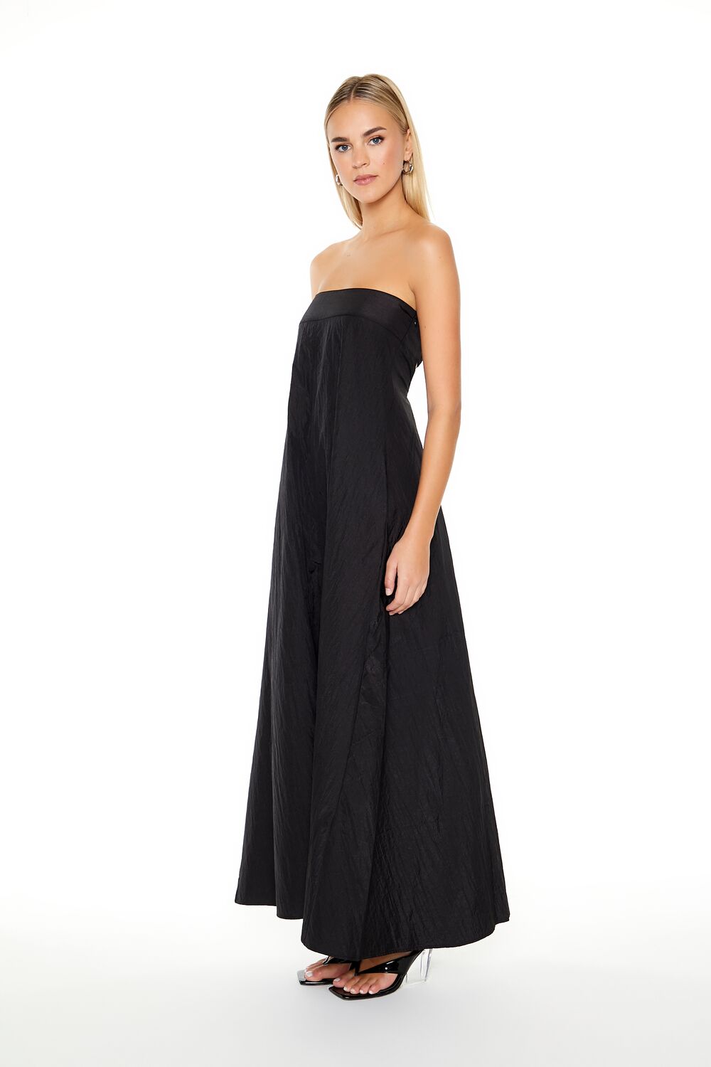 Strapless A-Line Maxi Dress-Feelings Star