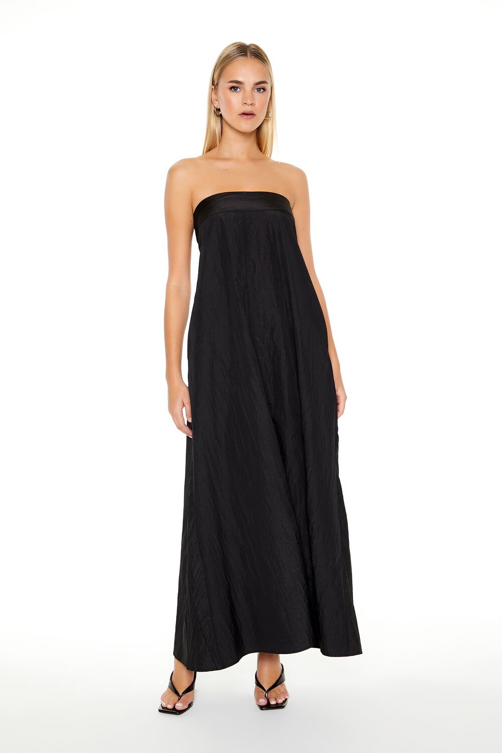 Strapless A-Line Maxi Dress-Feelings Star