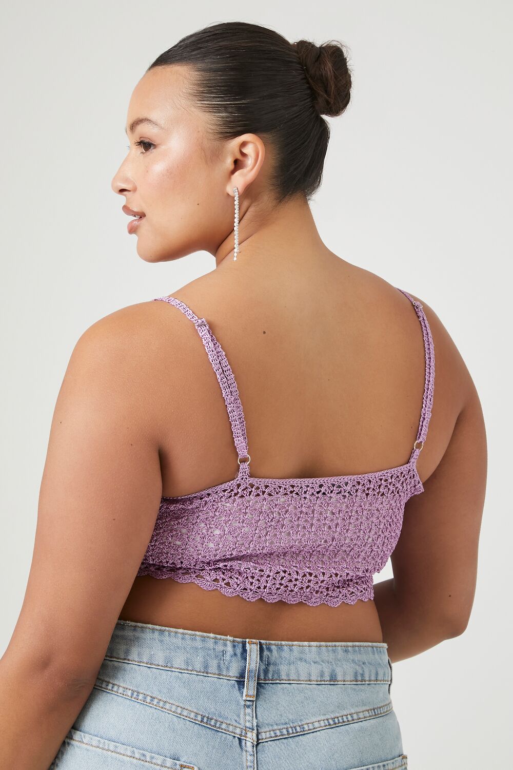 Plus Size Sequin Sweater-Knit Cami-Feelings Star