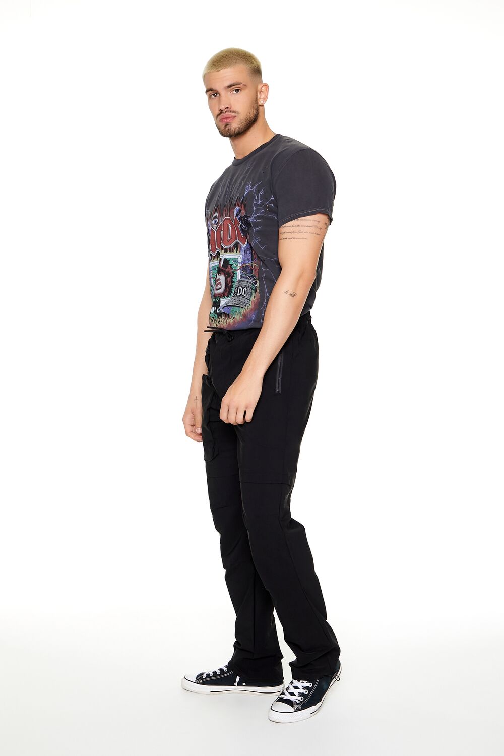 Cargo Drawstring Joggers-Feelings Star