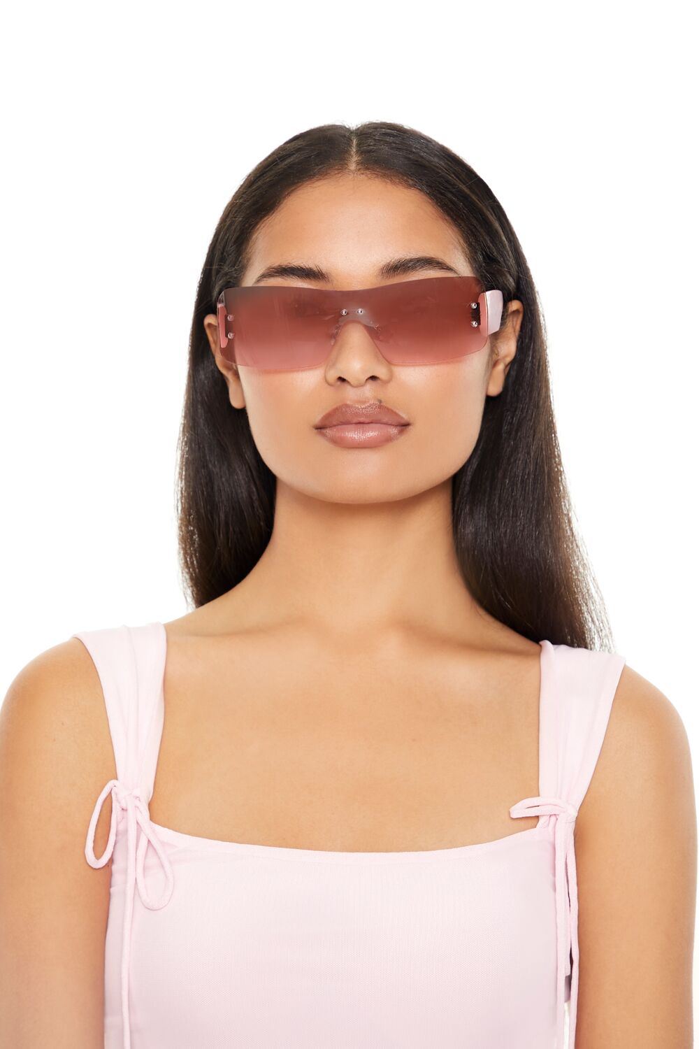 Tinted Shield Sunglasses-Feelings Star