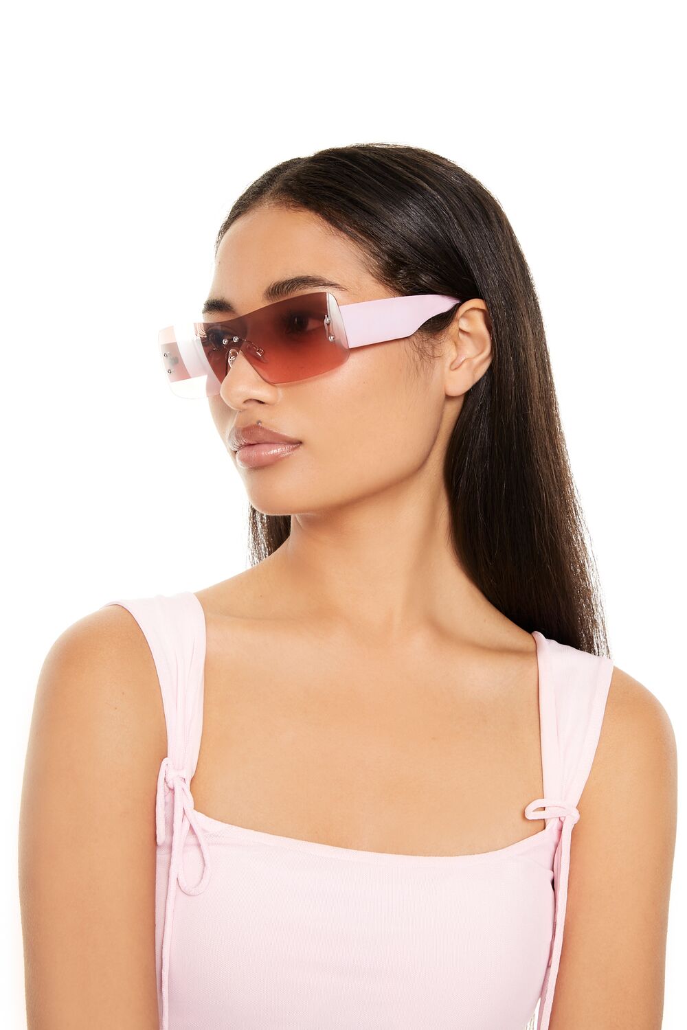 Tinted Shield Sunglasses-Feelings Star