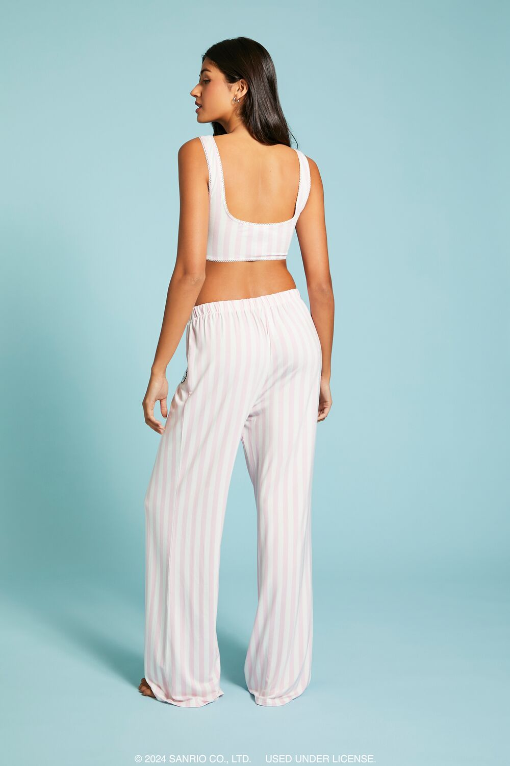 Striped Hello Kitty Pajama Pants-Feelings Star