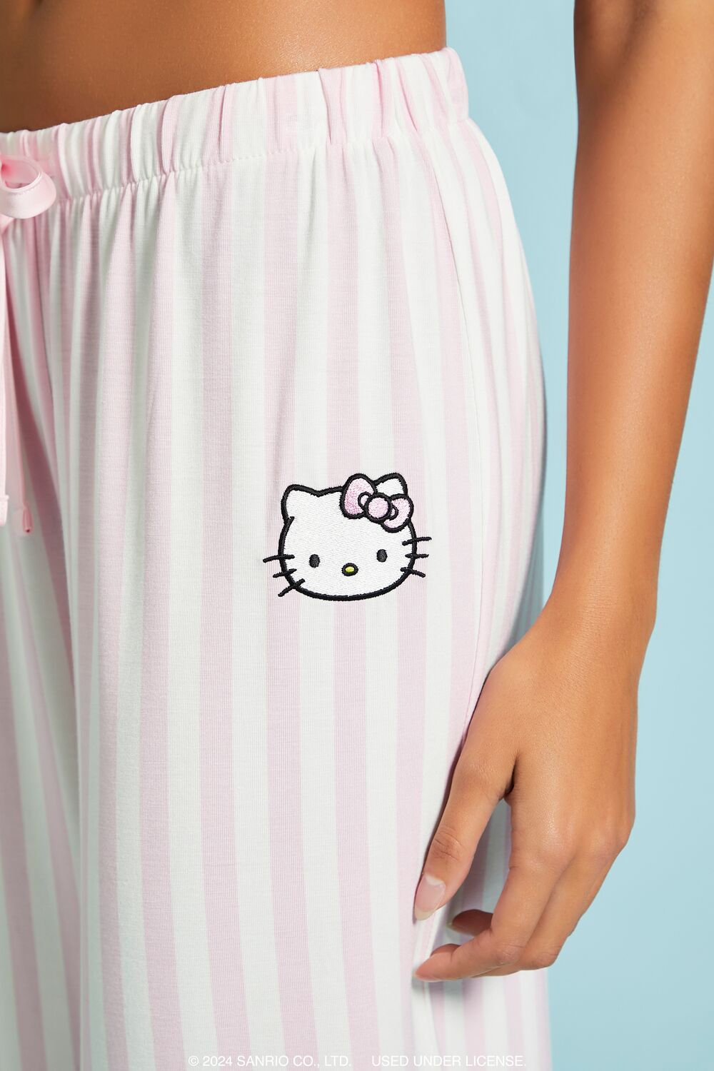Striped Hello Kitty Pajama Pants-Feelings Star