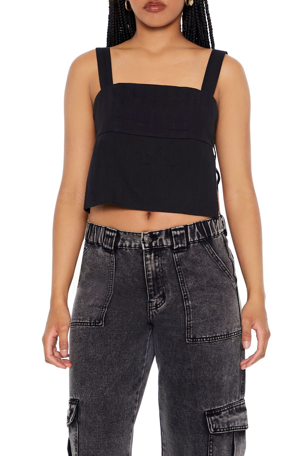 Tie-Back Crop Top-Feelings Star