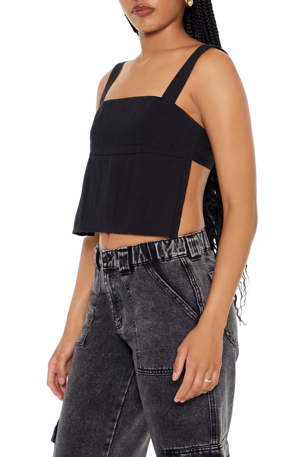 Tie-Back Crop Top-Feelings Star