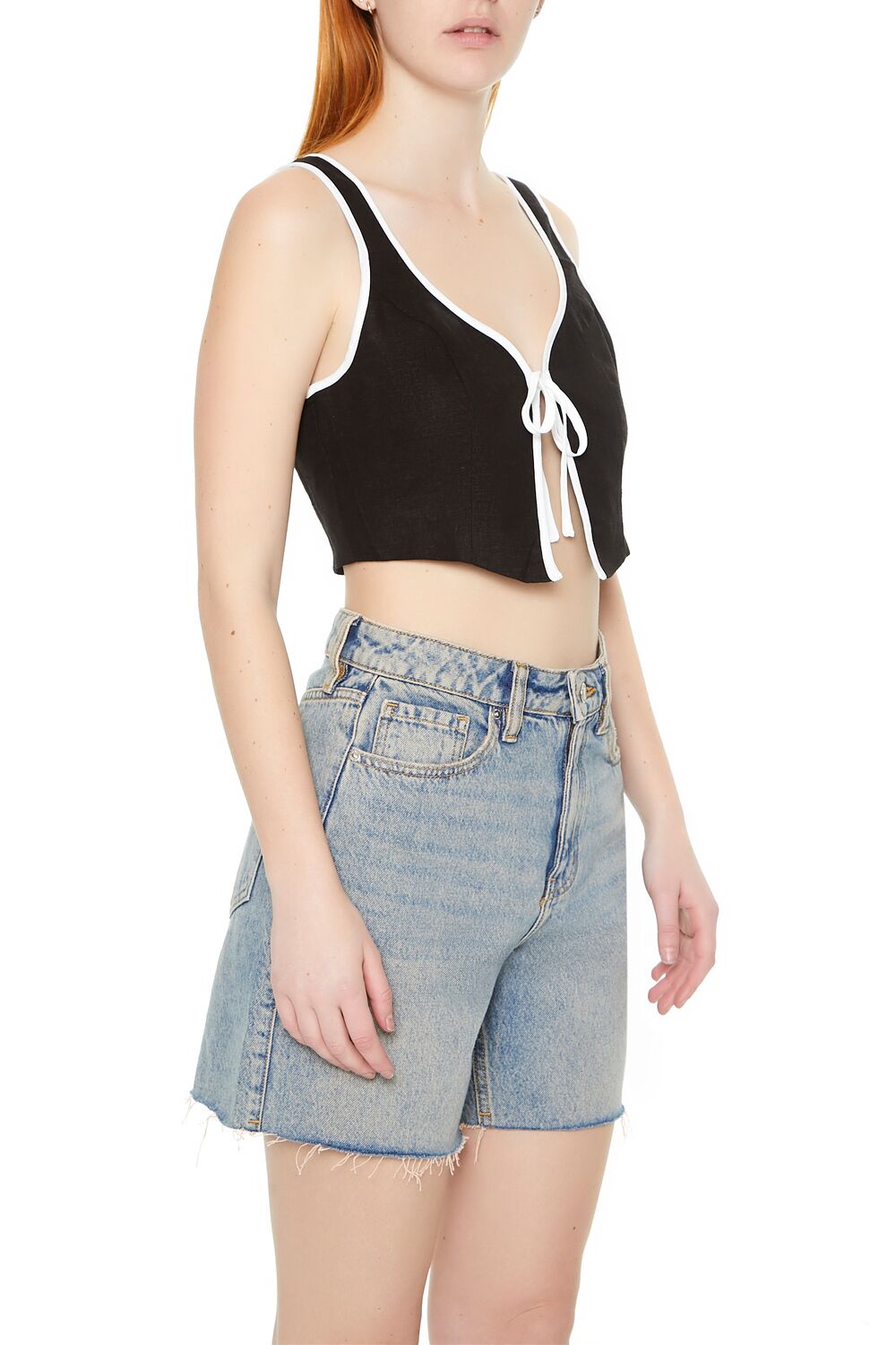 Tie-Front Crop Top-Feelings Star