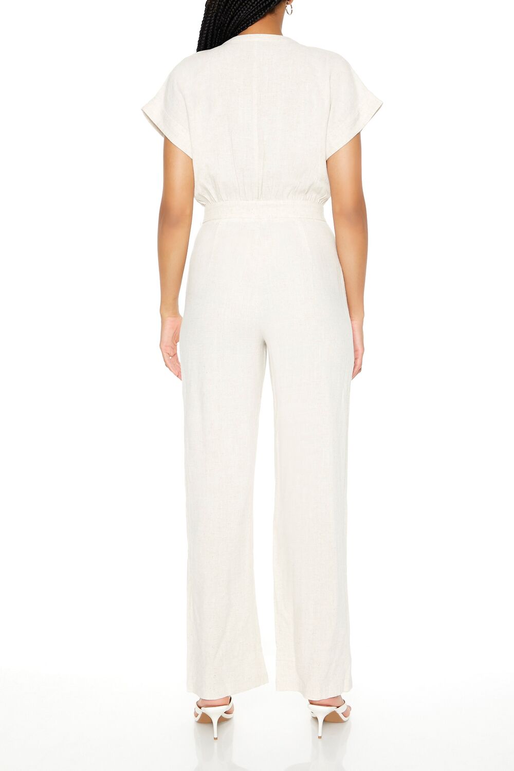 Buttoned Straight-Leg Jumpsuit-Feelings Star