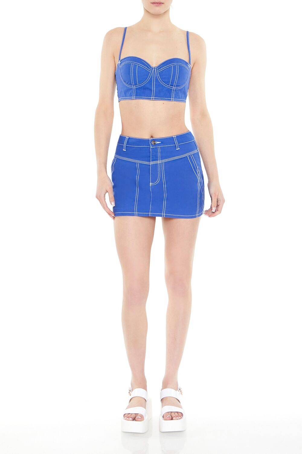 Twill Mini Skirt-Feelings Star