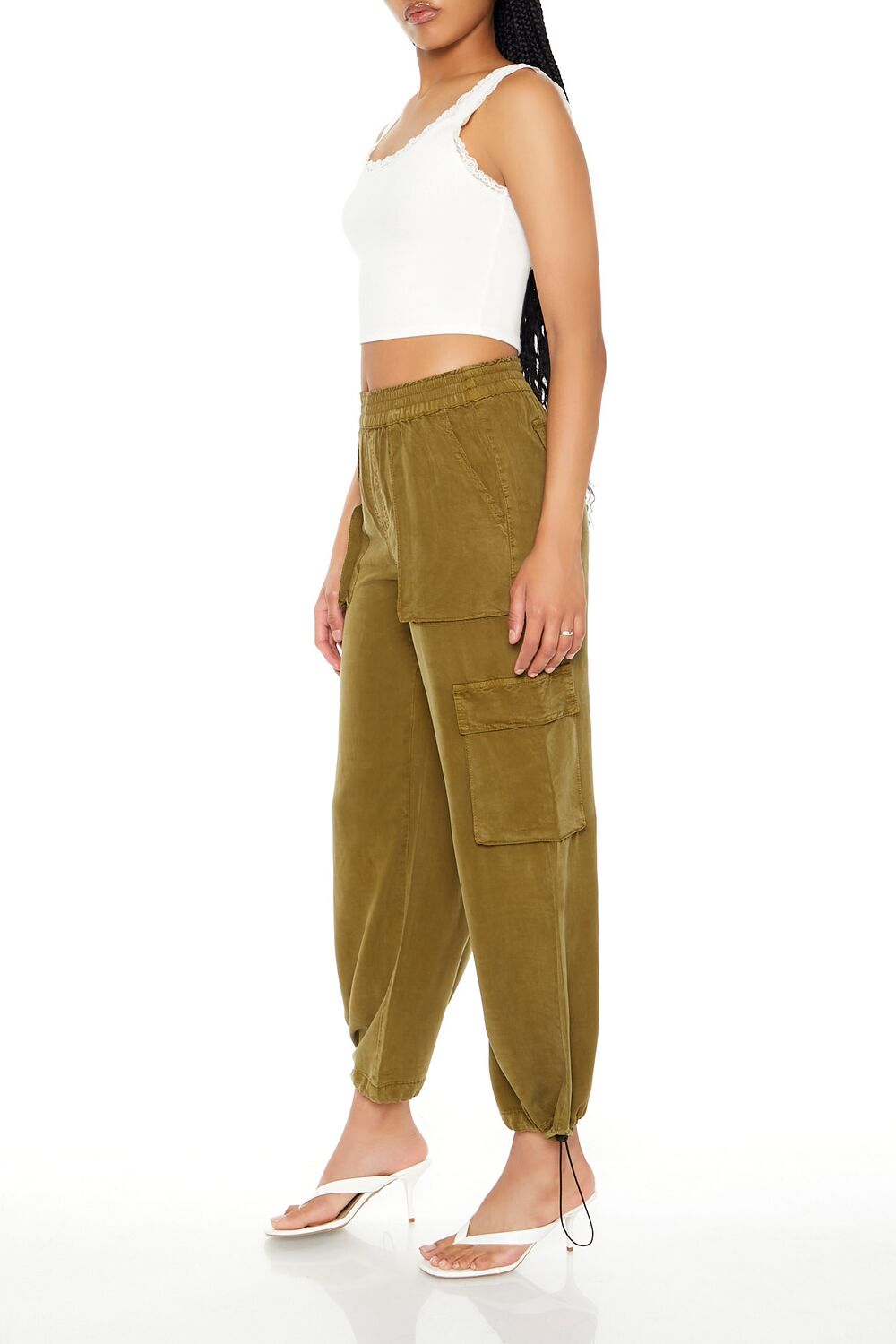 Cargo Drawstring Joggers-Feelings Star