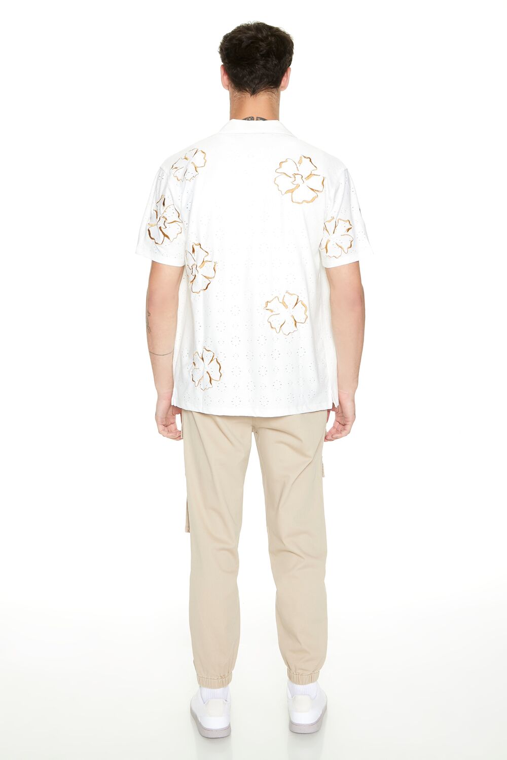 Twill Studded Cargo Joggers-Feelings Star