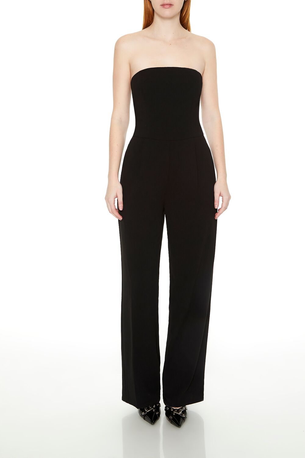 Strapless Straight-Leg Jumpsuit-Feelings Star