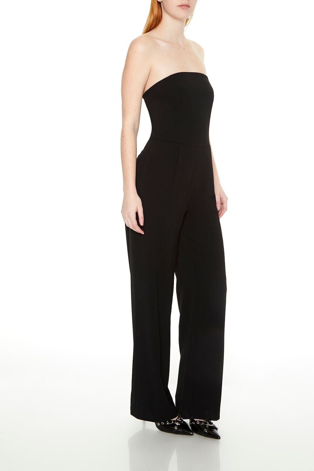 Strapless Straight-Leg Jumpsuit-Feelings Star