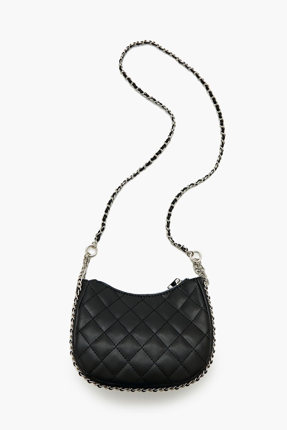 Quilted Crescent Crossbody Bag-Feelings Star