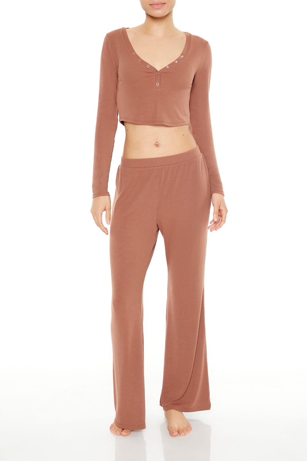Flare Pajama Pants-Feelings Star