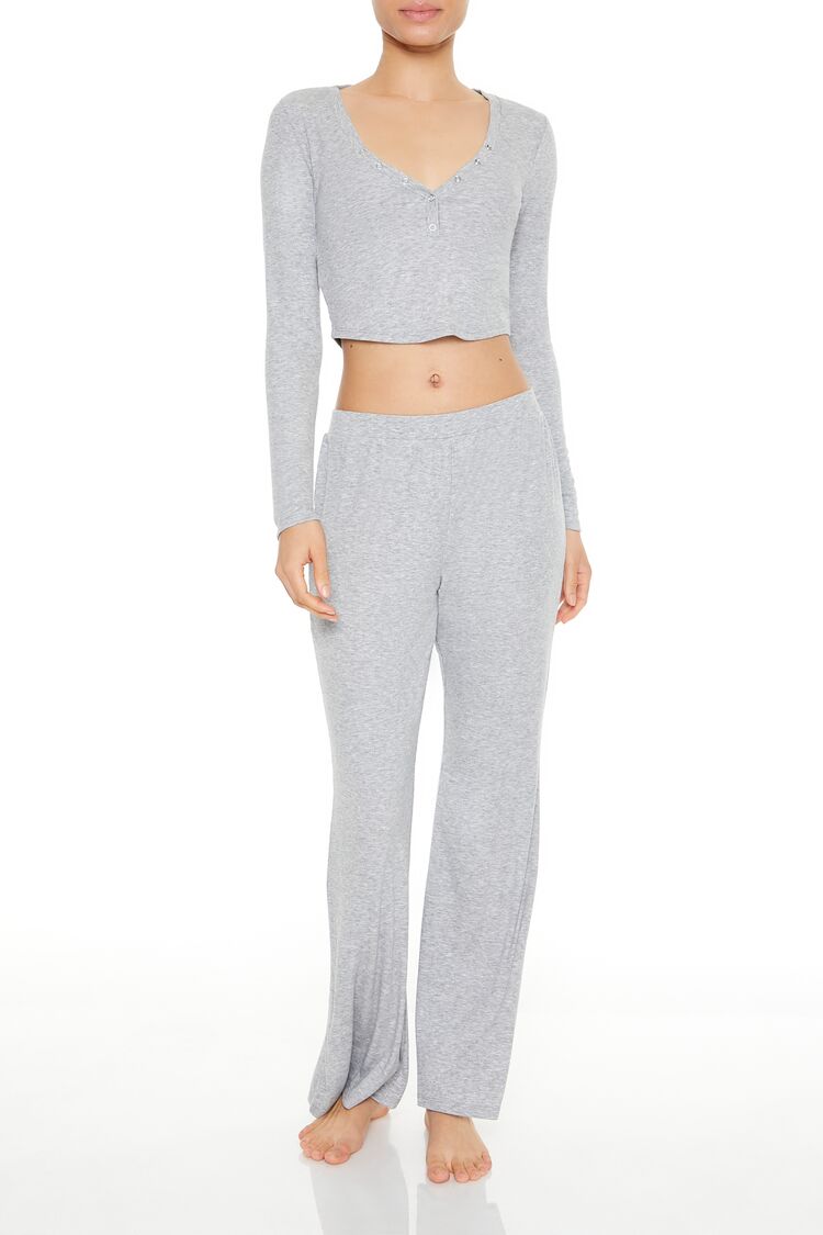 Flare Pajama Pants-Feelings Star