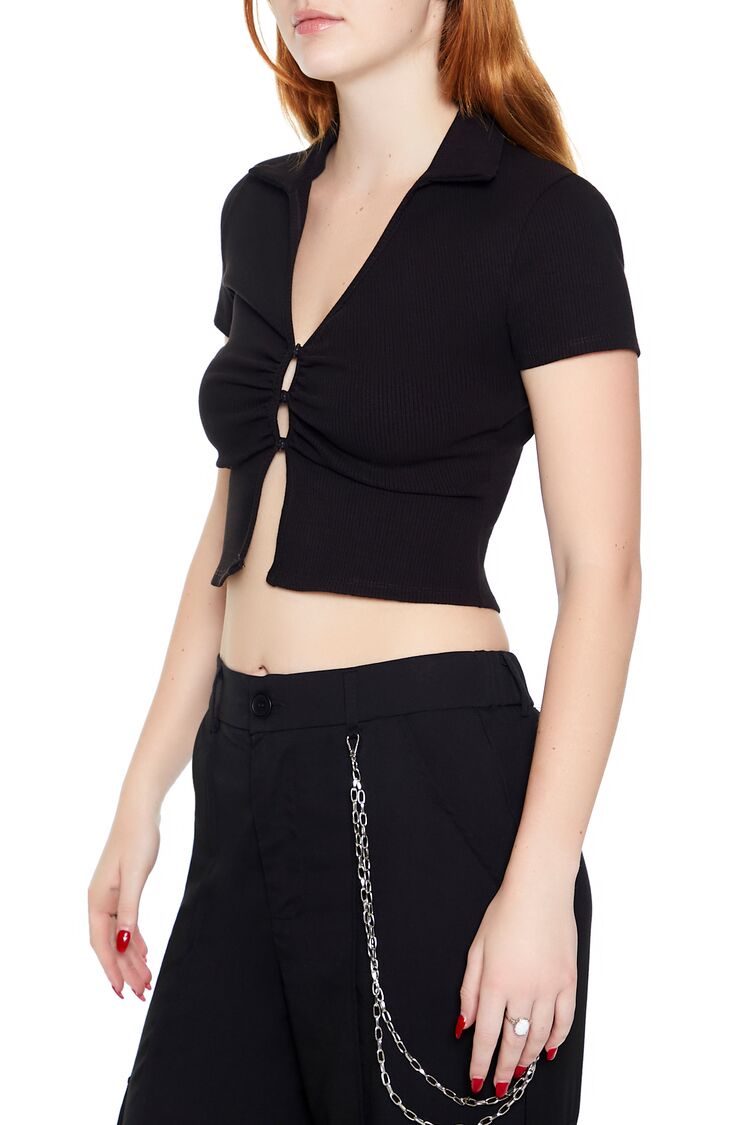 Split-Hem Crop Top-Feelings Star