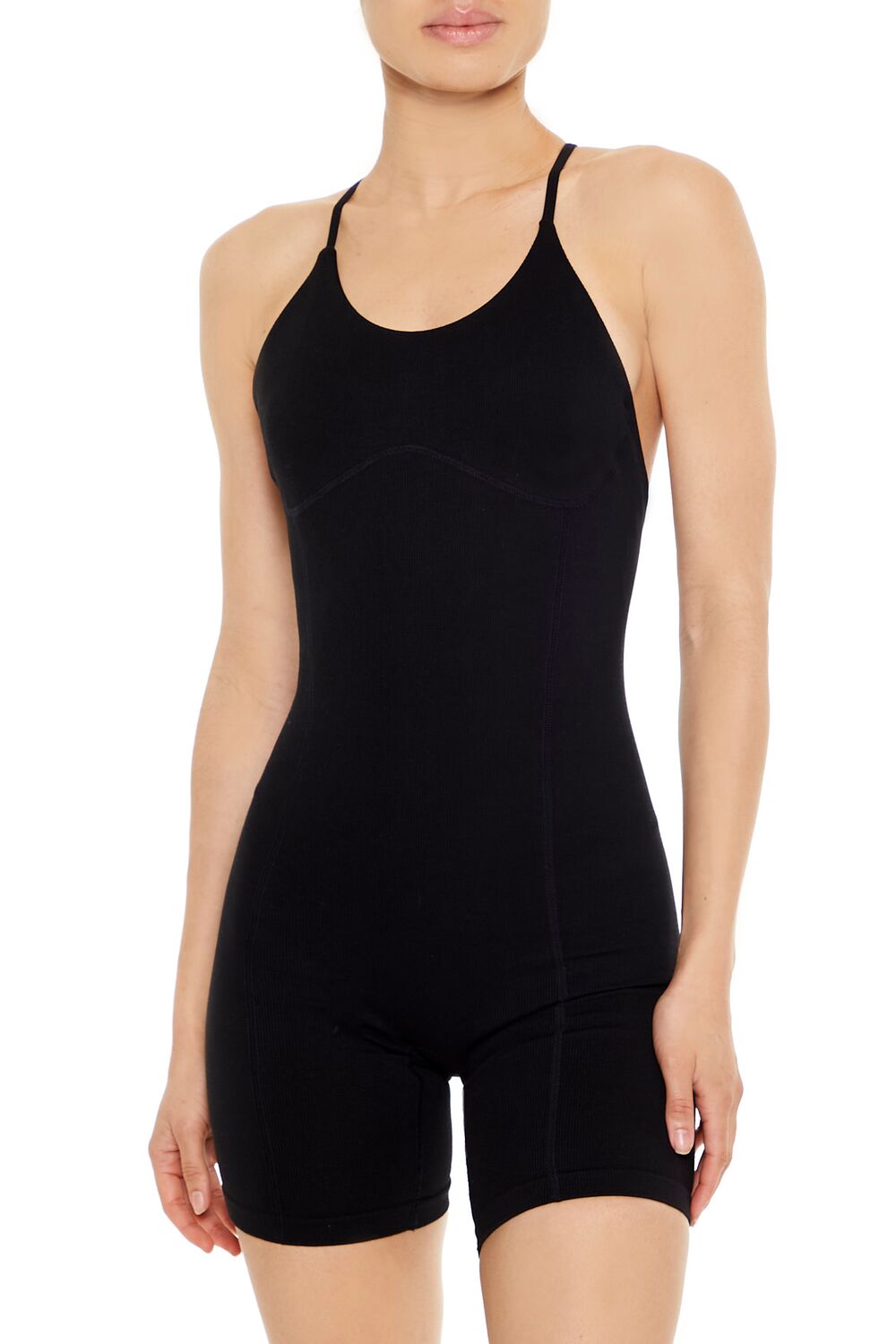 Active Seamless Crisscross Romper-Feelings Star