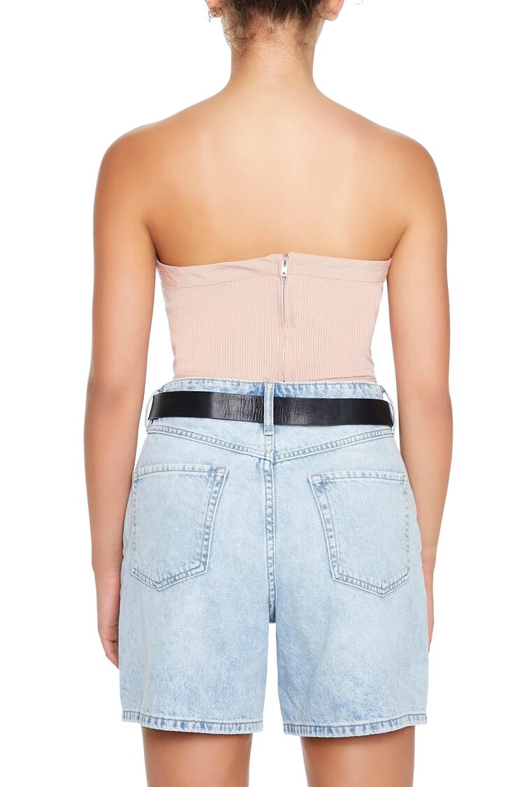 Striped Tube Crop Top-Feelings Star