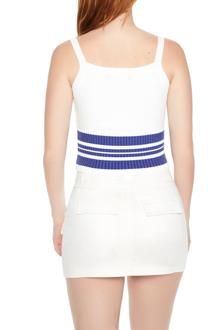 Striped Sweater-Knit Tank Top-Feelings Star