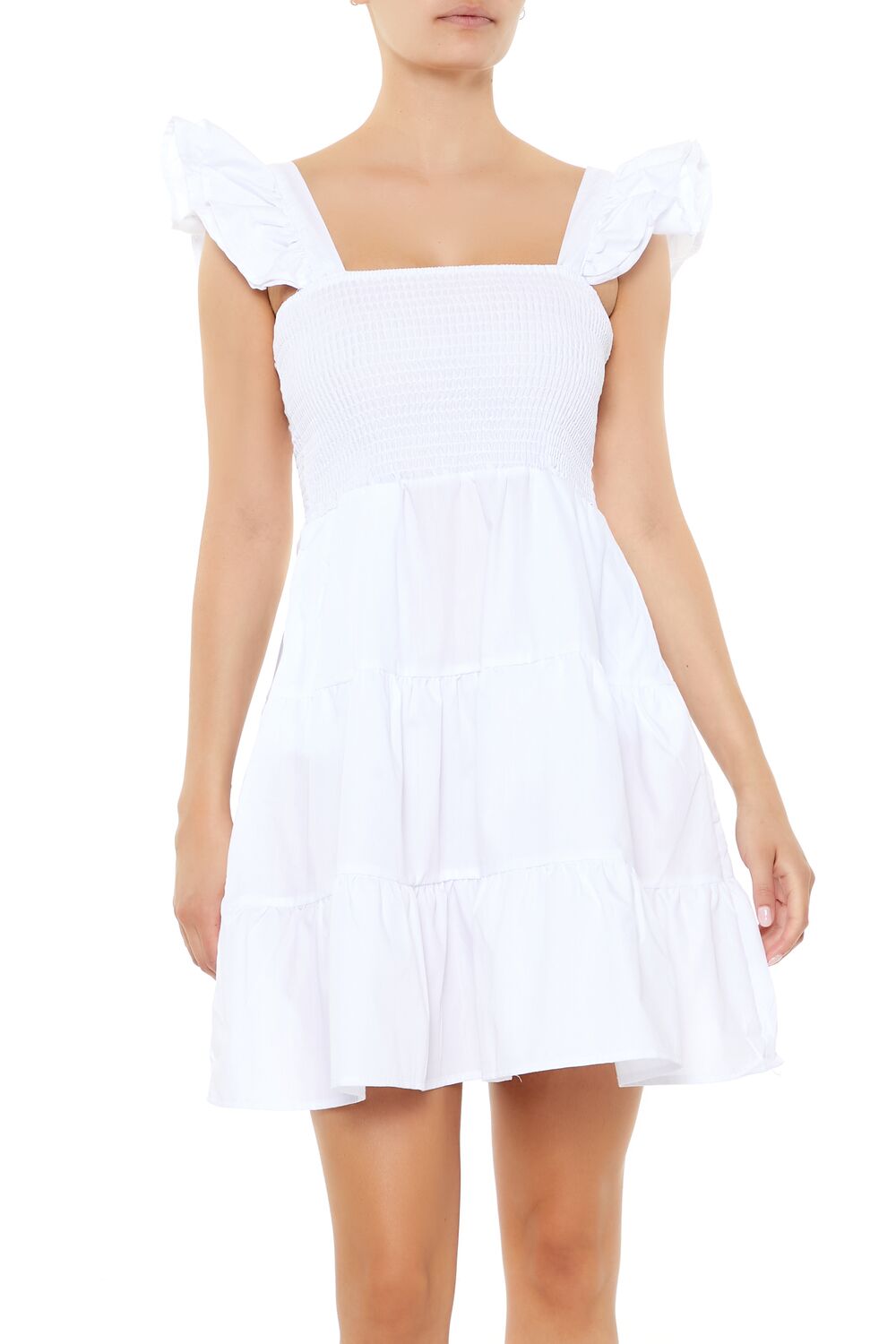 Butterfly-Sleeve Mini Dress-Feelings Star