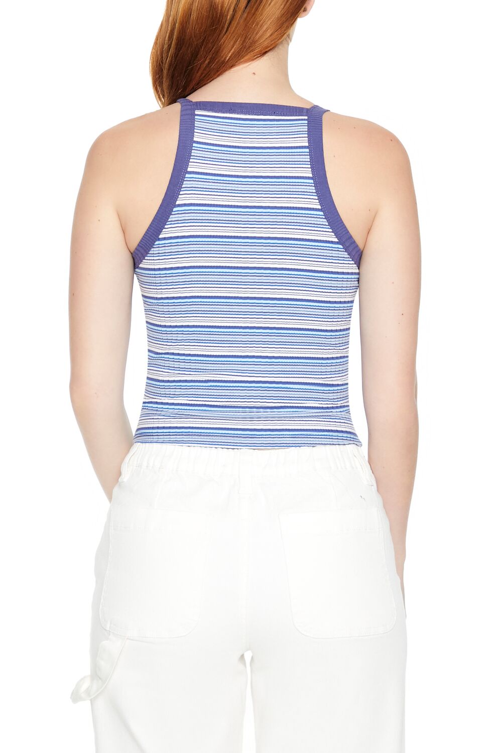 Striped Rib-Knit Cami-Feelings Star