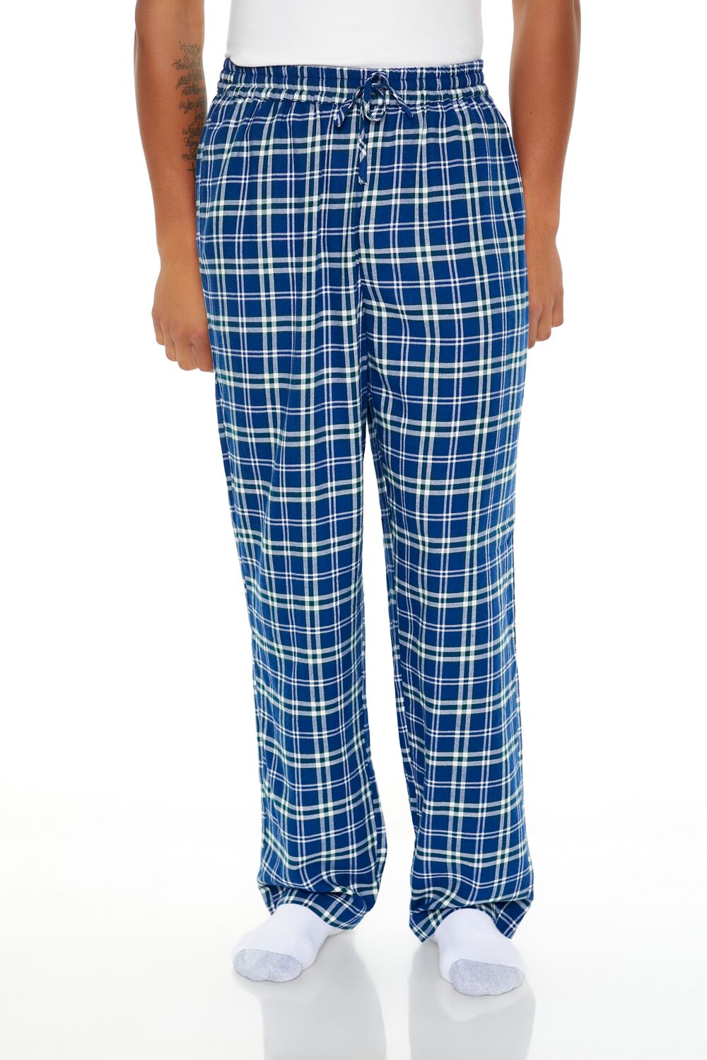 Flannel Plaid Pajama Pants-Feelings Star
