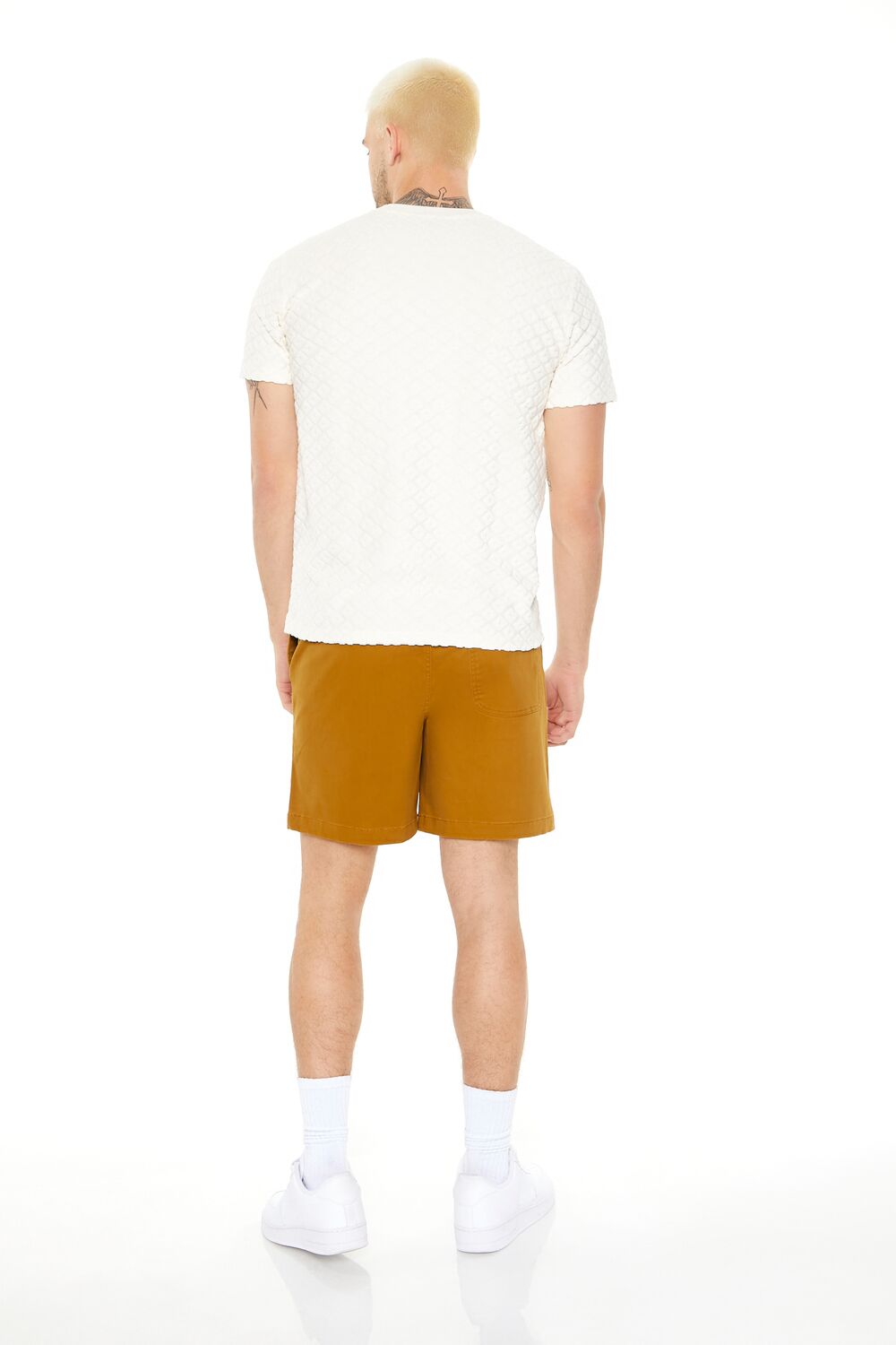 Twill Drawstring Shorts-Feelings Star