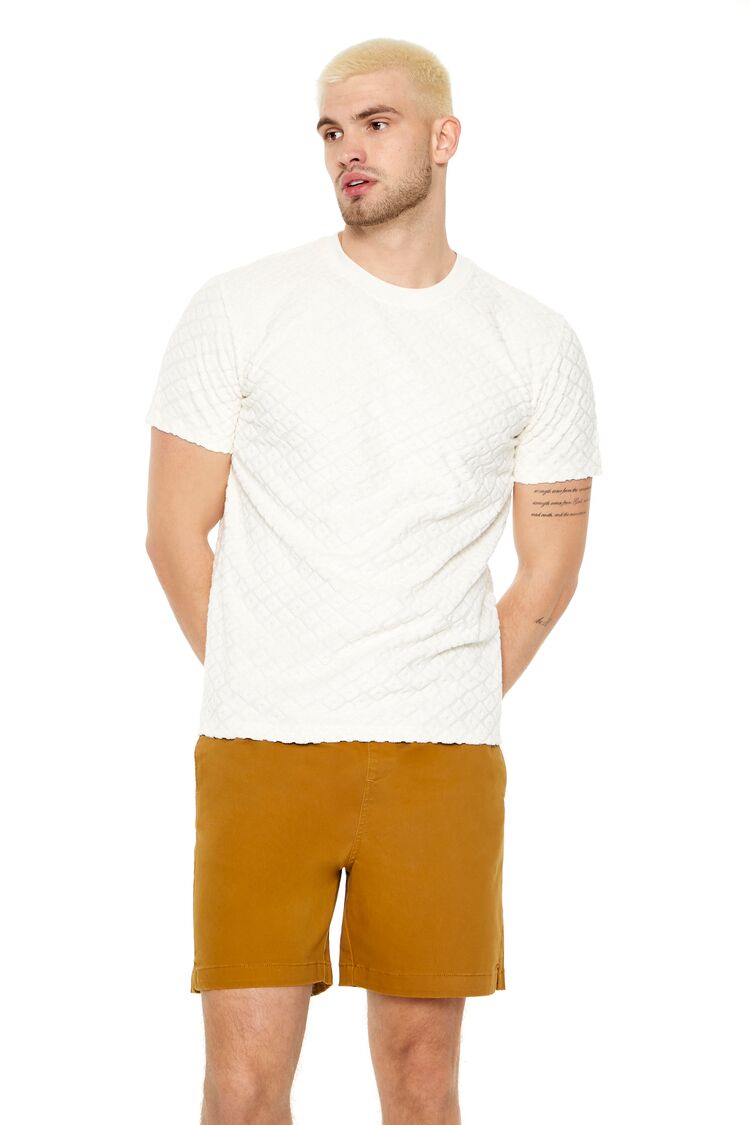 Twill Drawstring Shorts-Feelings Star