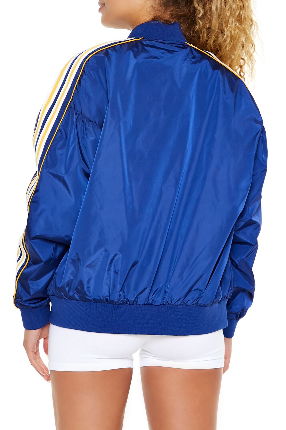 Varsity Zip-Up Bomber Jacket-Feelings Star