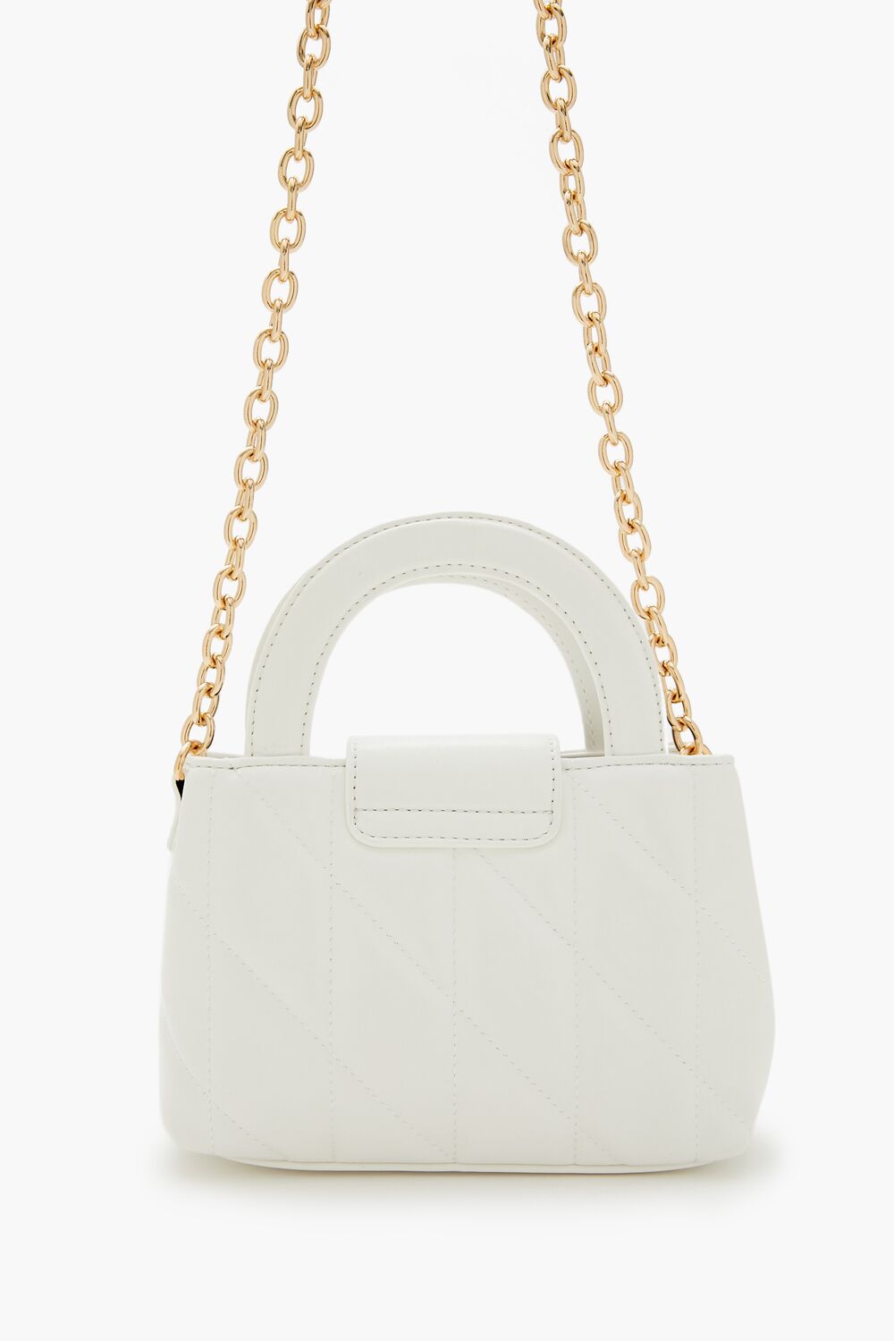 Quilted Faux Leather Crossbody Bag-Feelings Star