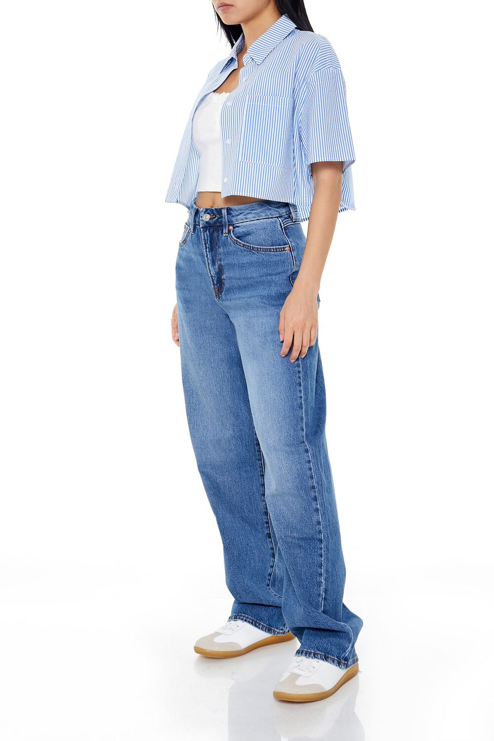 Curvy 90s-Fit Wide-Leg Jeans-Feelings Star