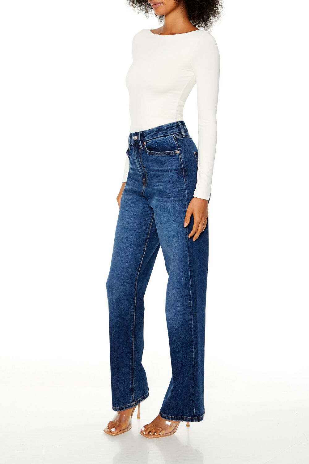 Curvy 90s-Fit Wide-Leg Jeans-Feelings Star
