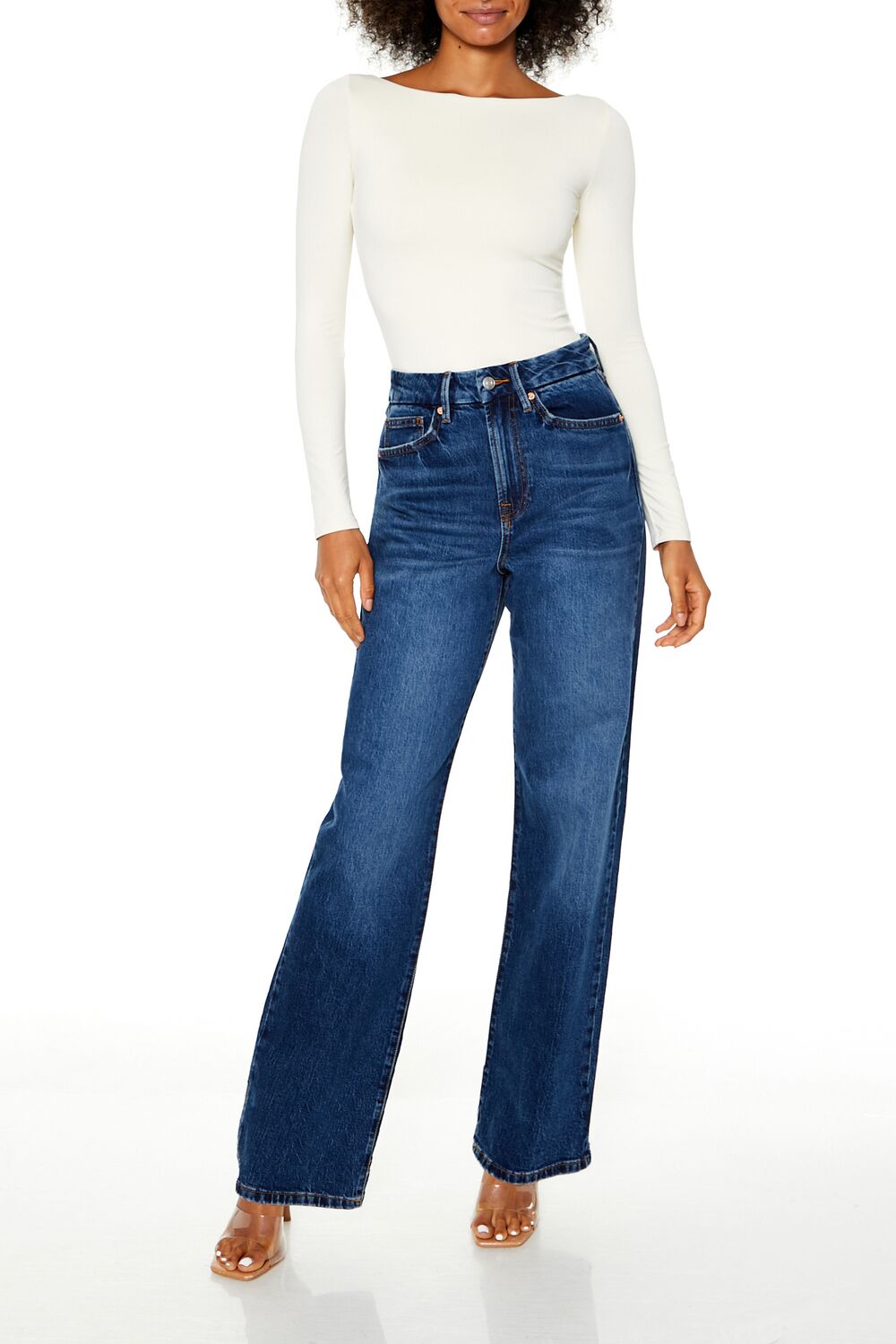 Curvy 90s-Fit Wide-Leg Jeans-Feelings Star