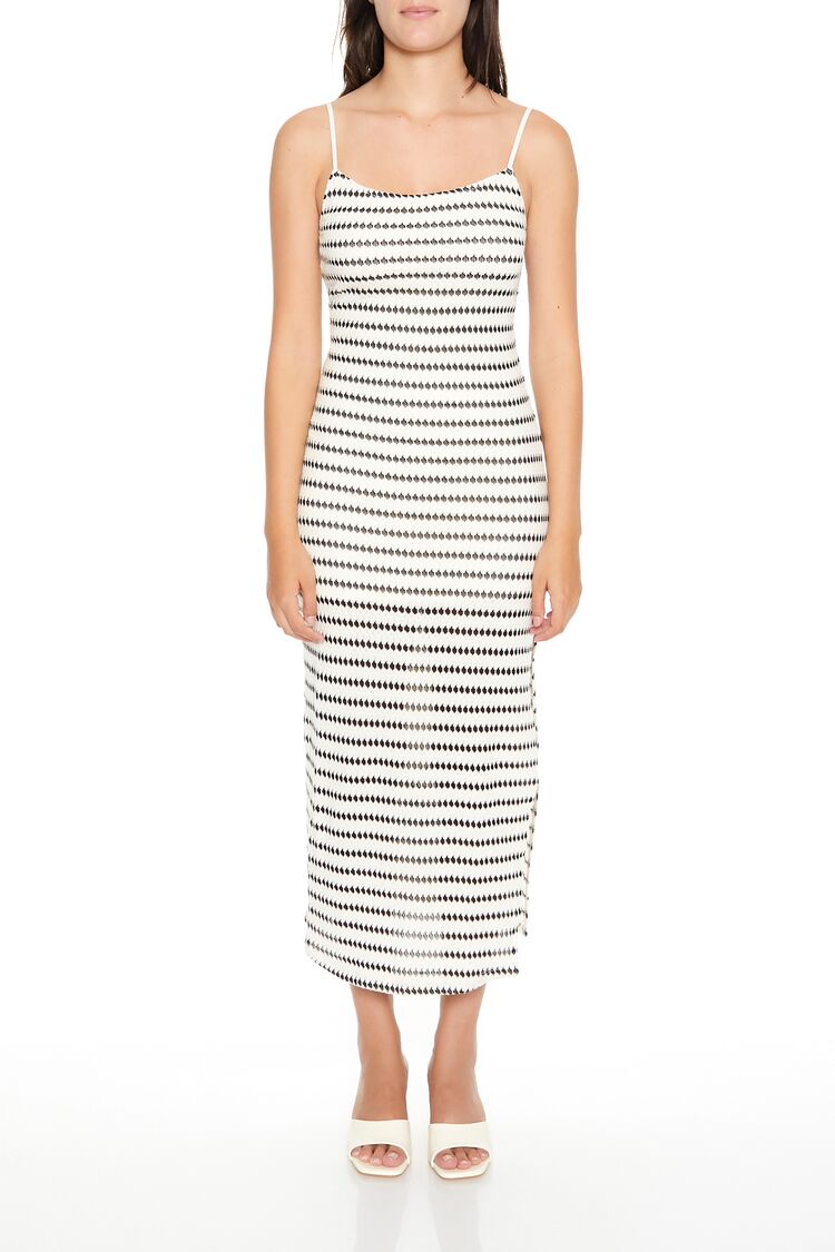Striped Bodycon Cami Maxi Dress-Feelings Star
