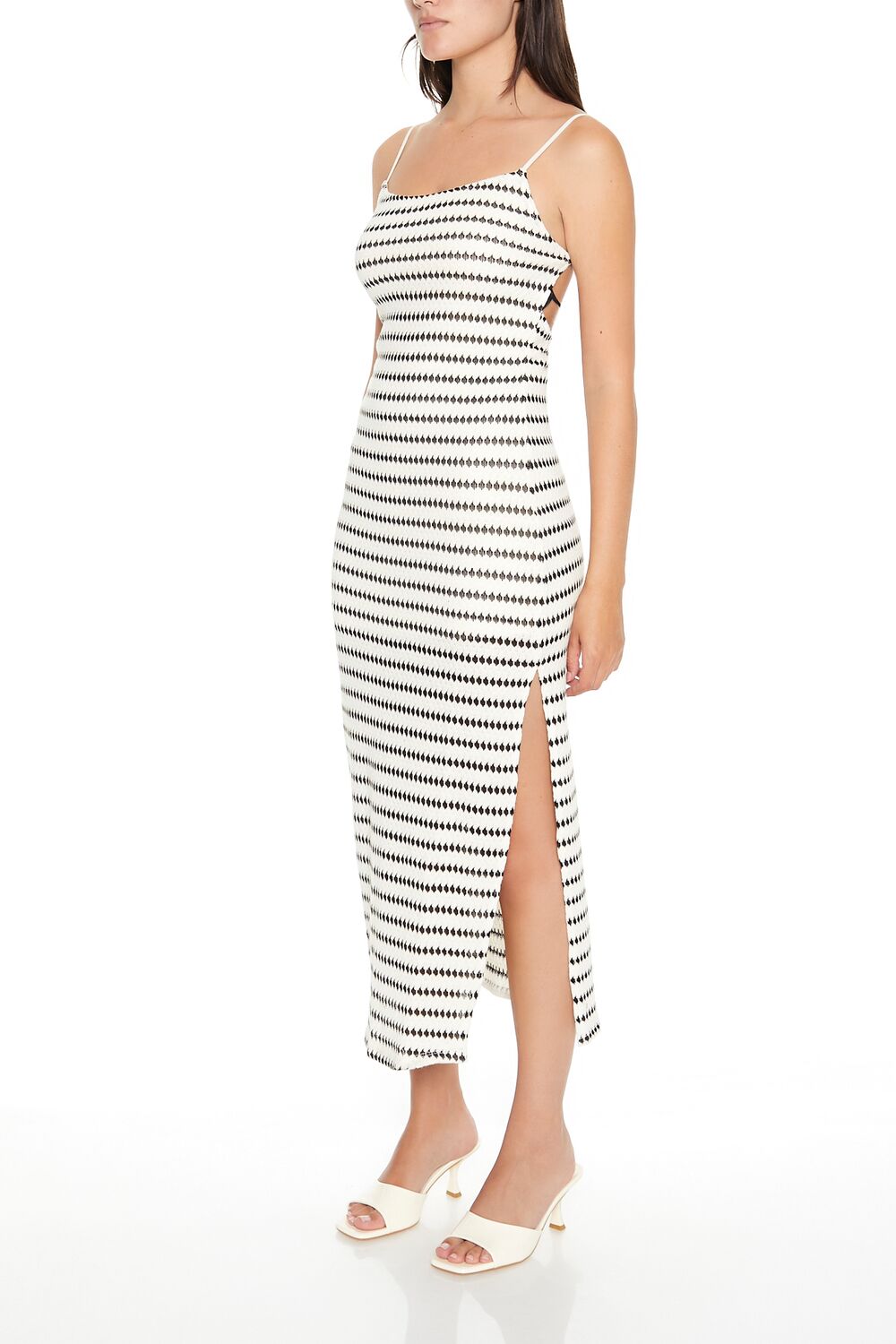 Striped Bodycon Cami Maxi Dress-Feelings Star