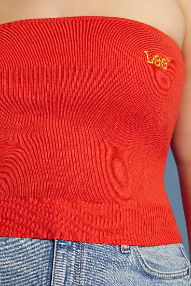 Plus Size Lee Sweater-Knit Tube Top-Feelings Star