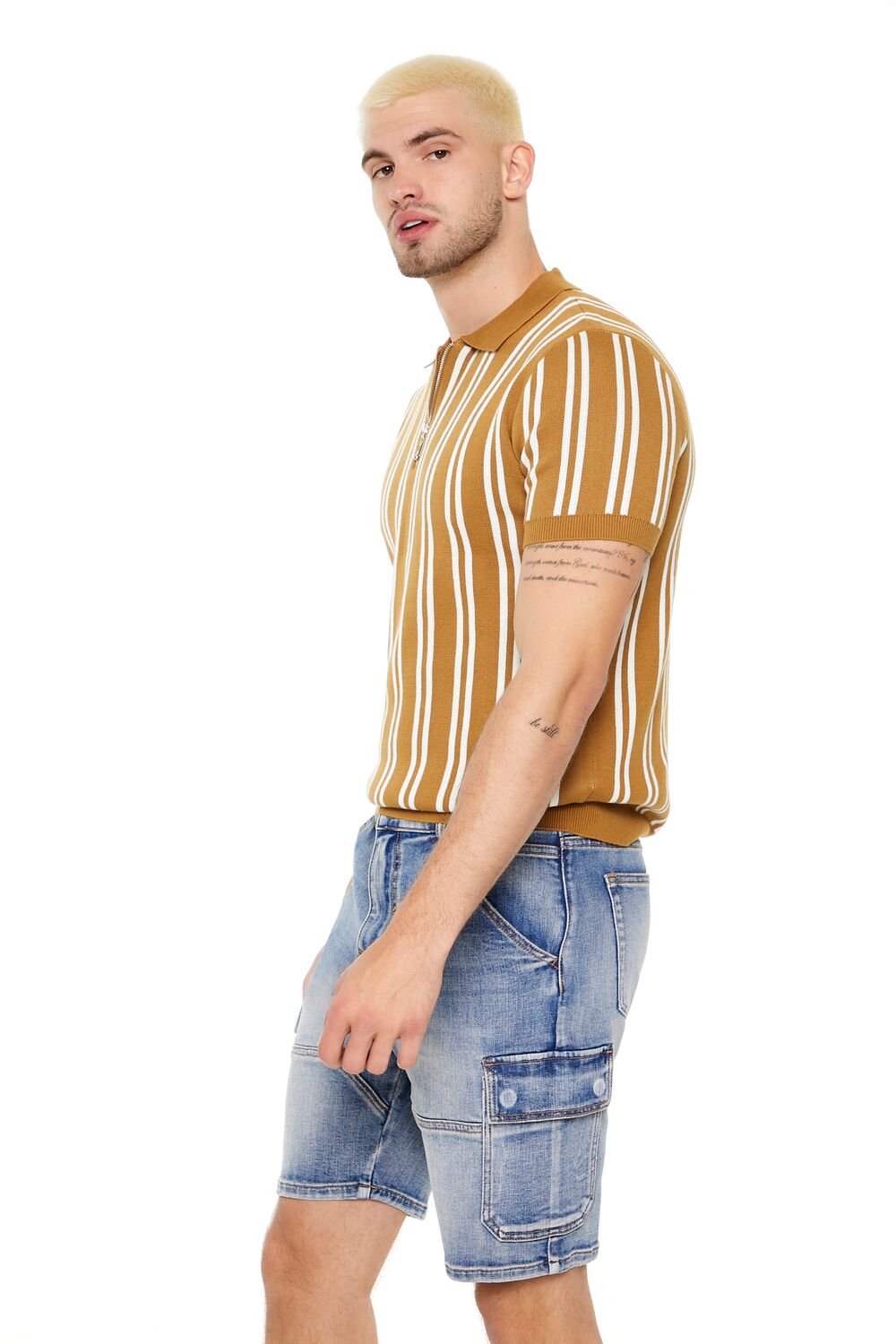 Striped Sweater-Knit Shirt-Feelings Star