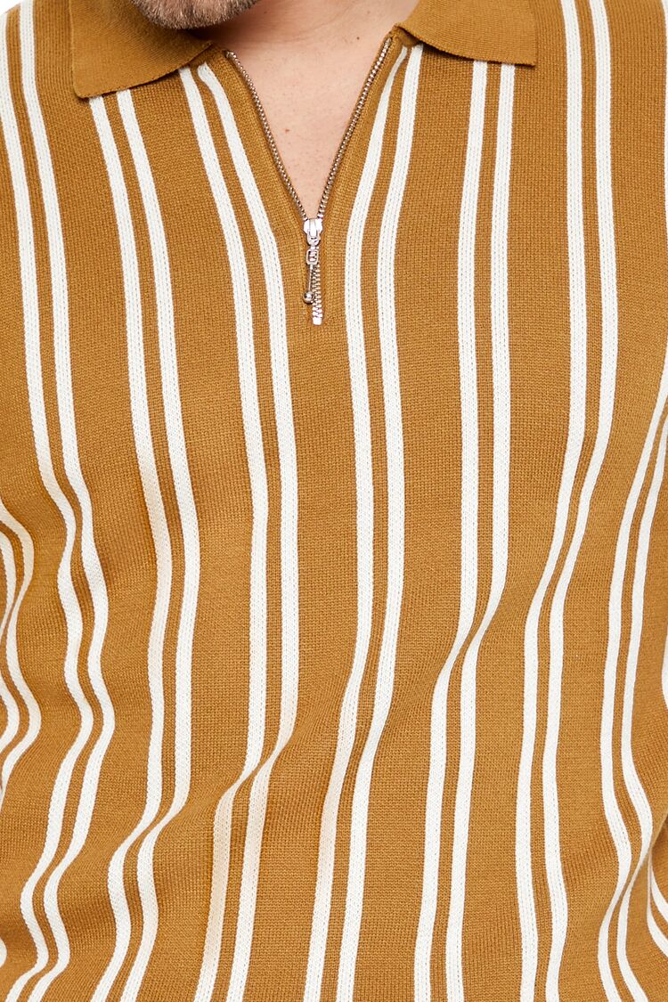 Striped Sweater-Knit Shirt-Feelings Star