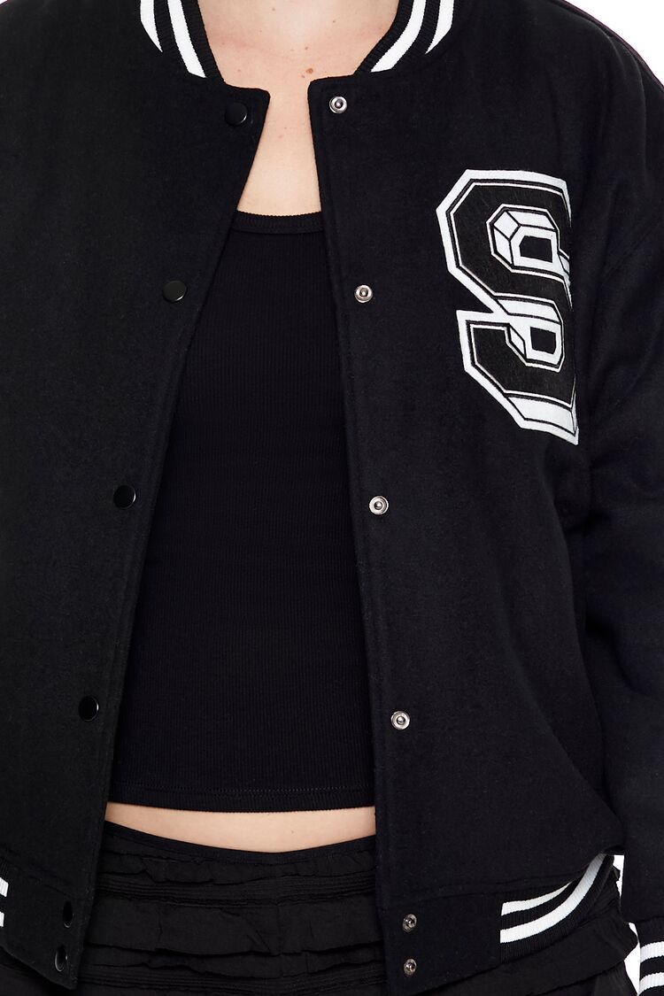 Varsity Letterman Bomber Jacket-Feelings Star