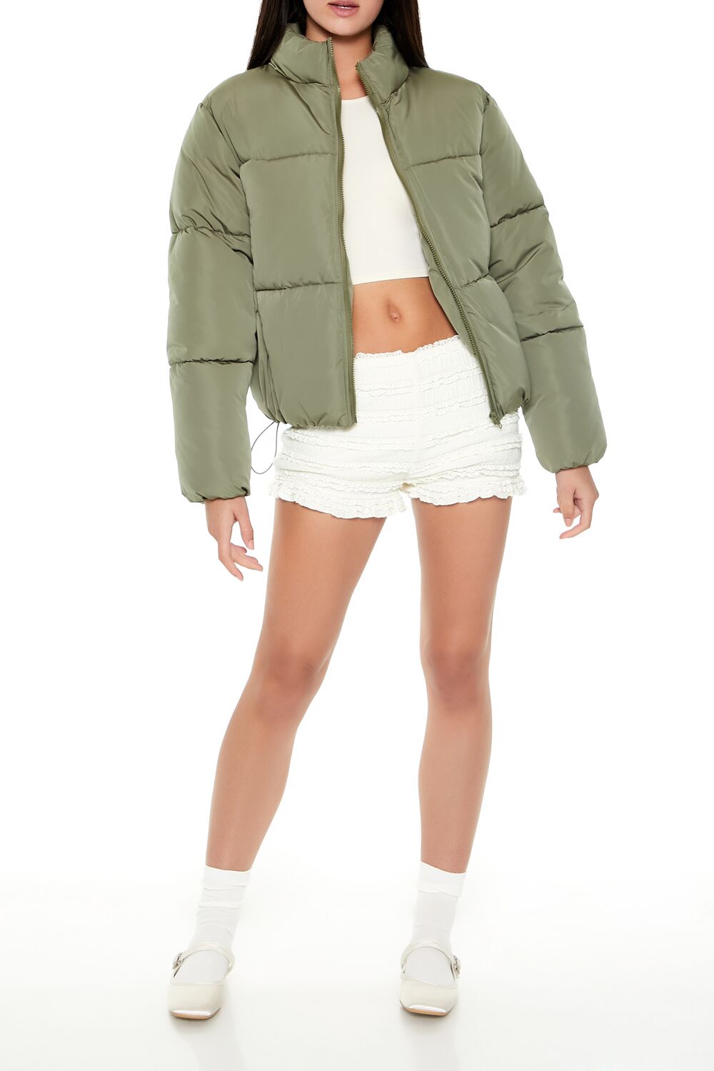 Channel-Stitched Puffer Jacket-Feelings Star