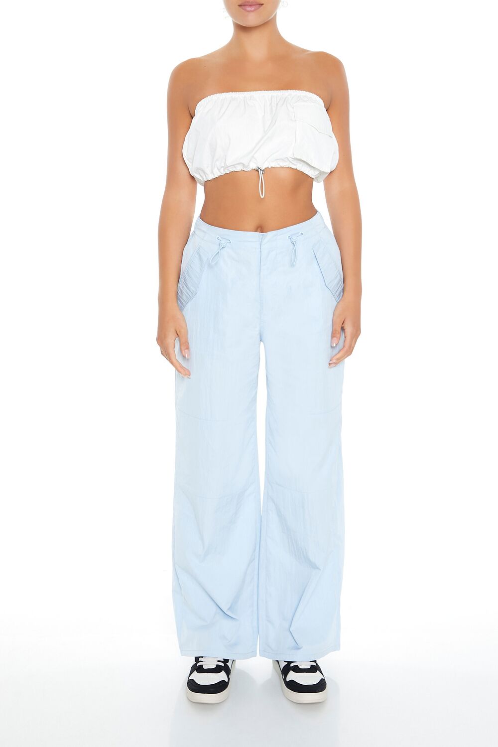 Cargo Tube Crop Top-Feelings Star