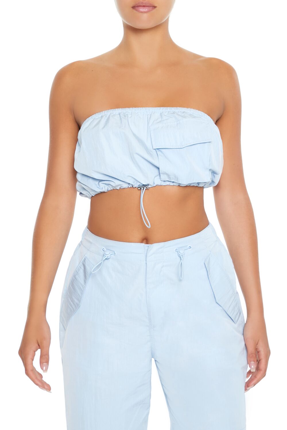 Cargo Tube Crop Top-Feelings Star