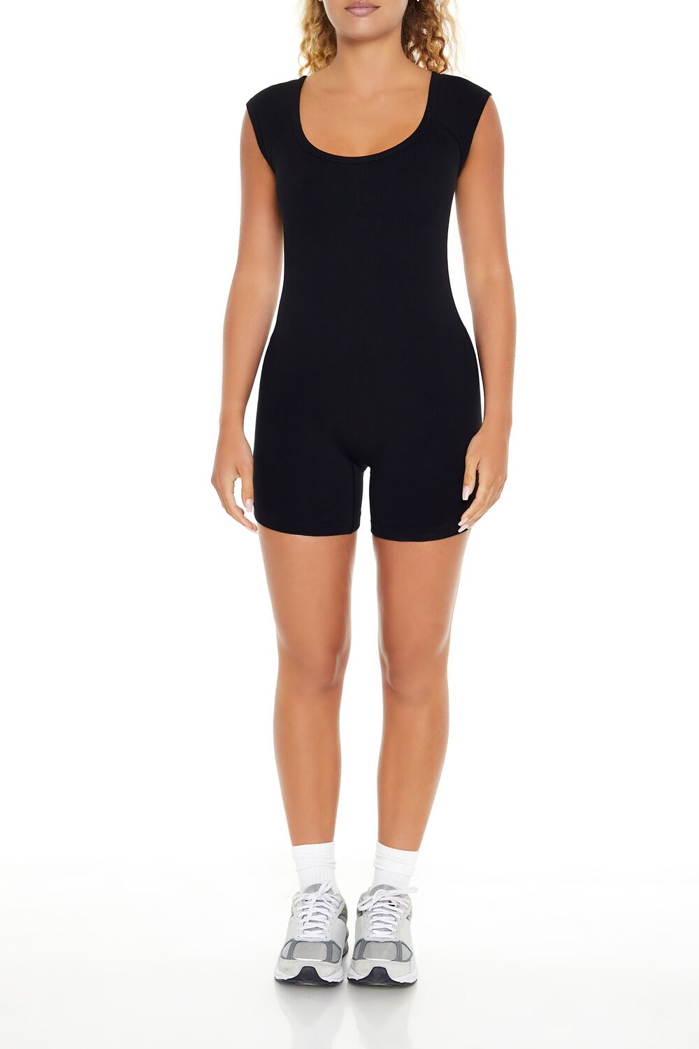 Active Seamless Open-Back Romper-Feelings Star