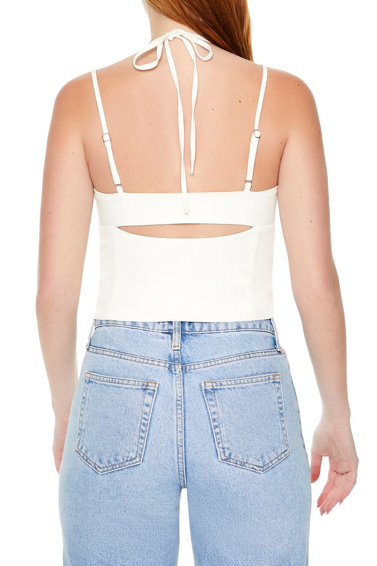 Strappy Combo Cutout Crop Top-Feelings Star