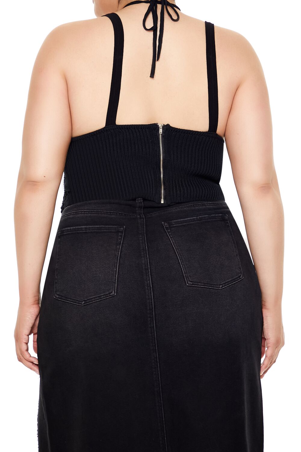 Plus Size Sweater-Knit Strappy Cami-Feelings Star