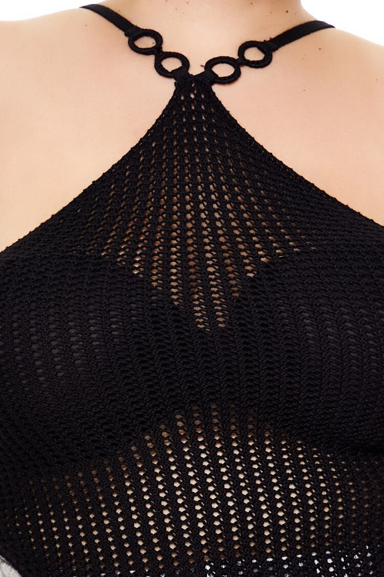 Plus Size O-Ring Sweater-Knit Cami-Feelings Star