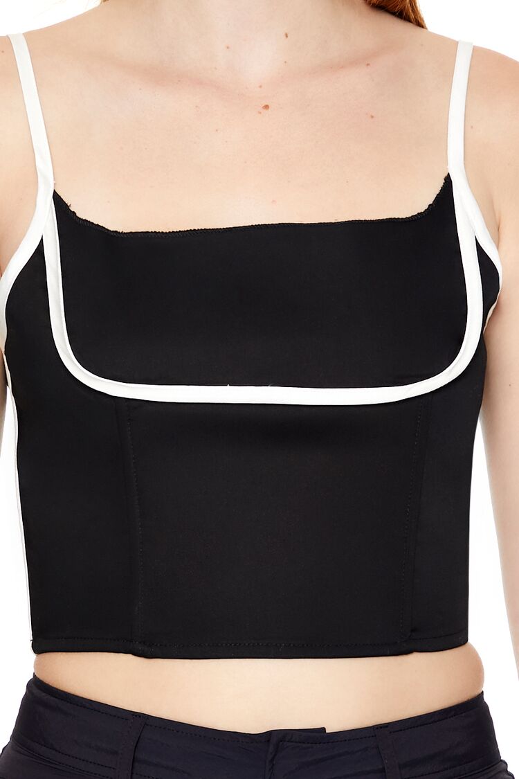 Two-Tone Cropped Cami-Feelings Star